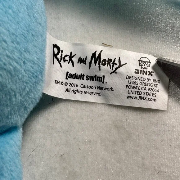 Rick and Morty Mr Meeseeks Plush Blue Adult Swim JINX 2016 Stuffed Toy 10.5 Inch - Picture 5 of 6